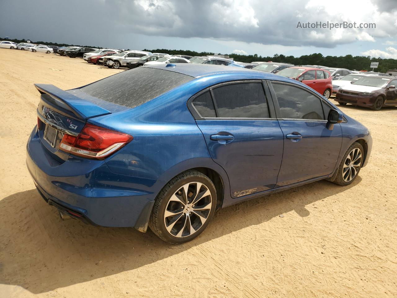 2013 Honda Civic Si Blue vin: 2HGFB6E52DH700567