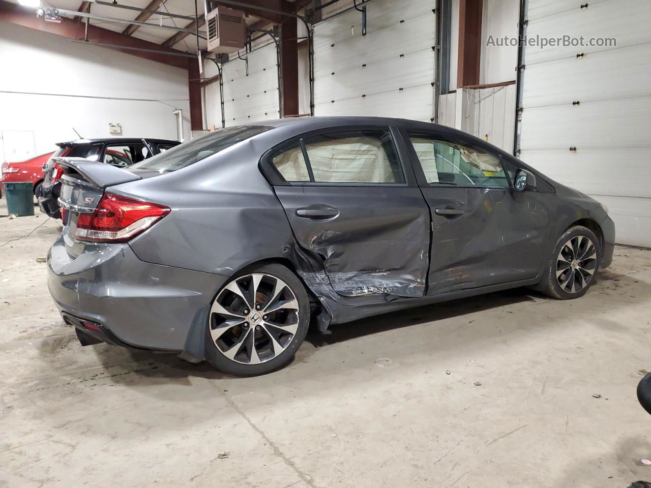 2013 Honda Civic Si Gray vin: 2HGFB6E52DH701881