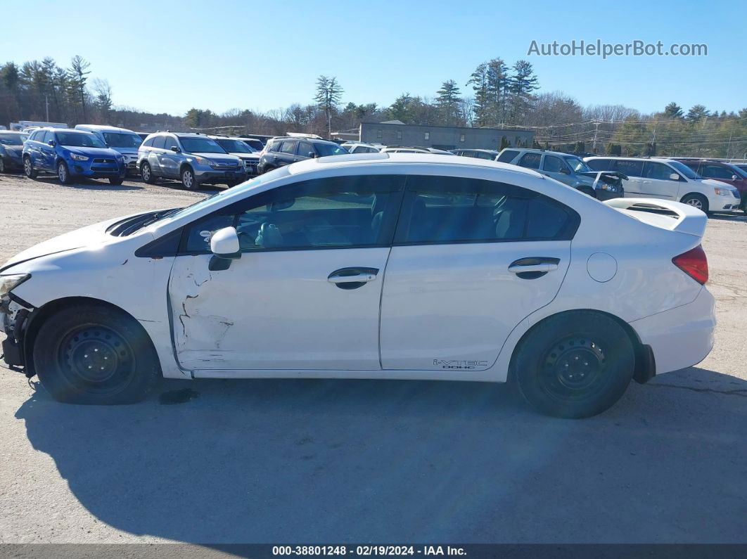 2013 Honda Civic Si White vin: 2HGFB6E52DH708782