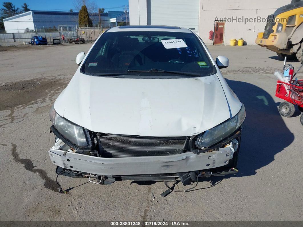 2013 Honda Civic Si White vin: 2HGFB6E52DH708782