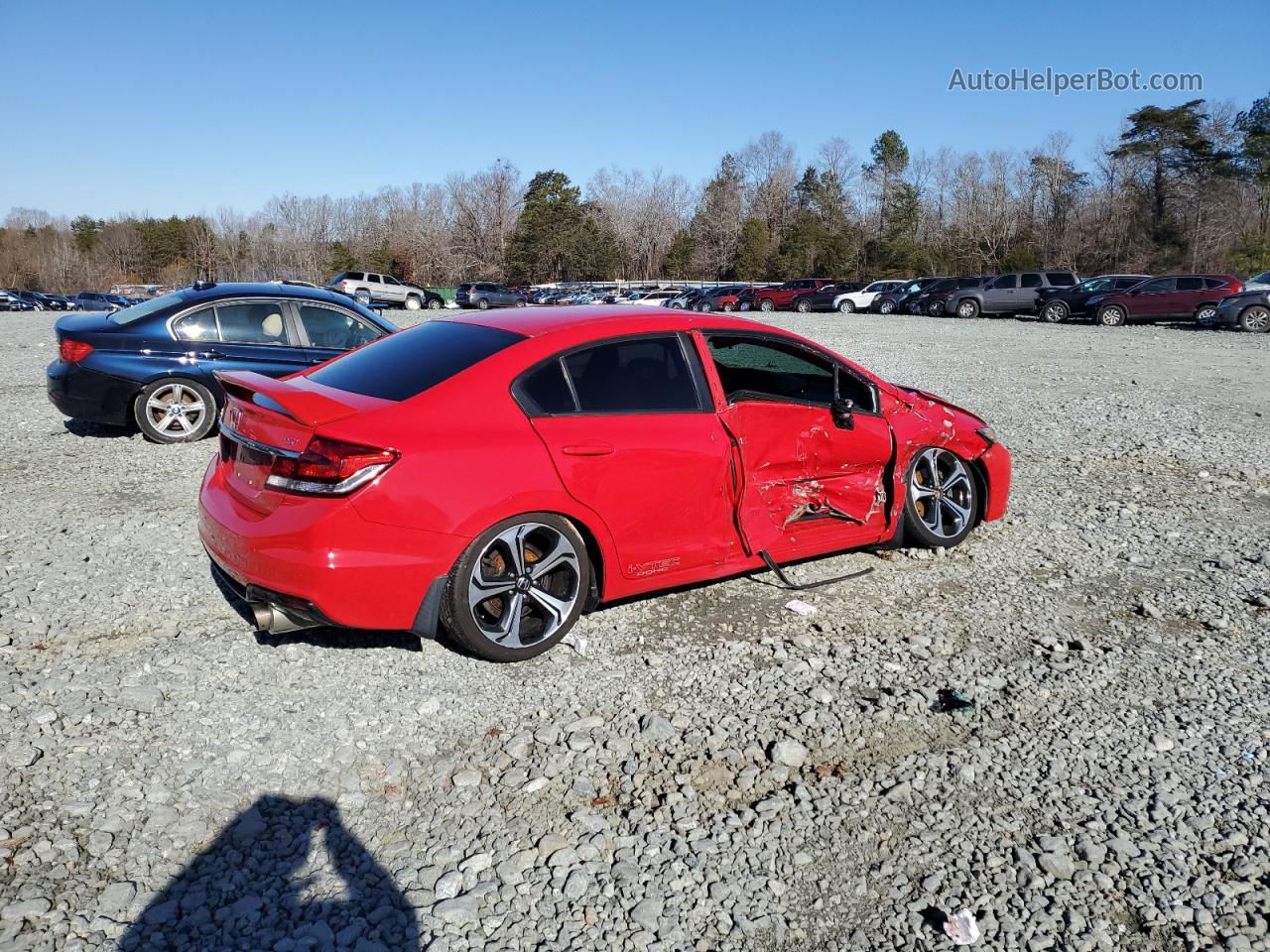 2015 Honda Civic Si Red vin: 2HGFB6E52FH700569