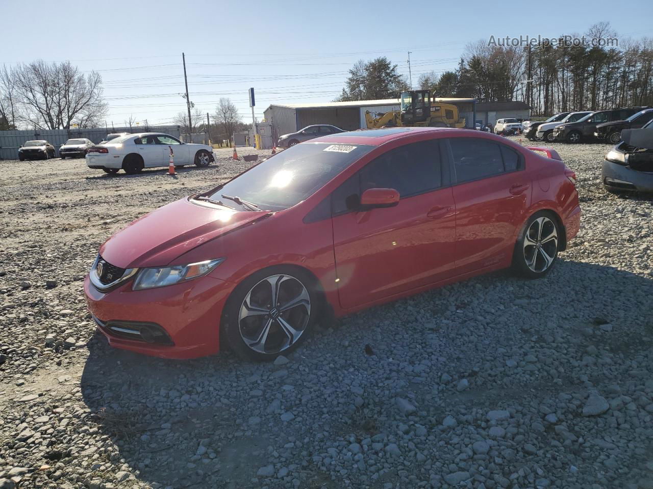 2015 Honda Civic Si Red vin: 2HGFB6E52FH700569