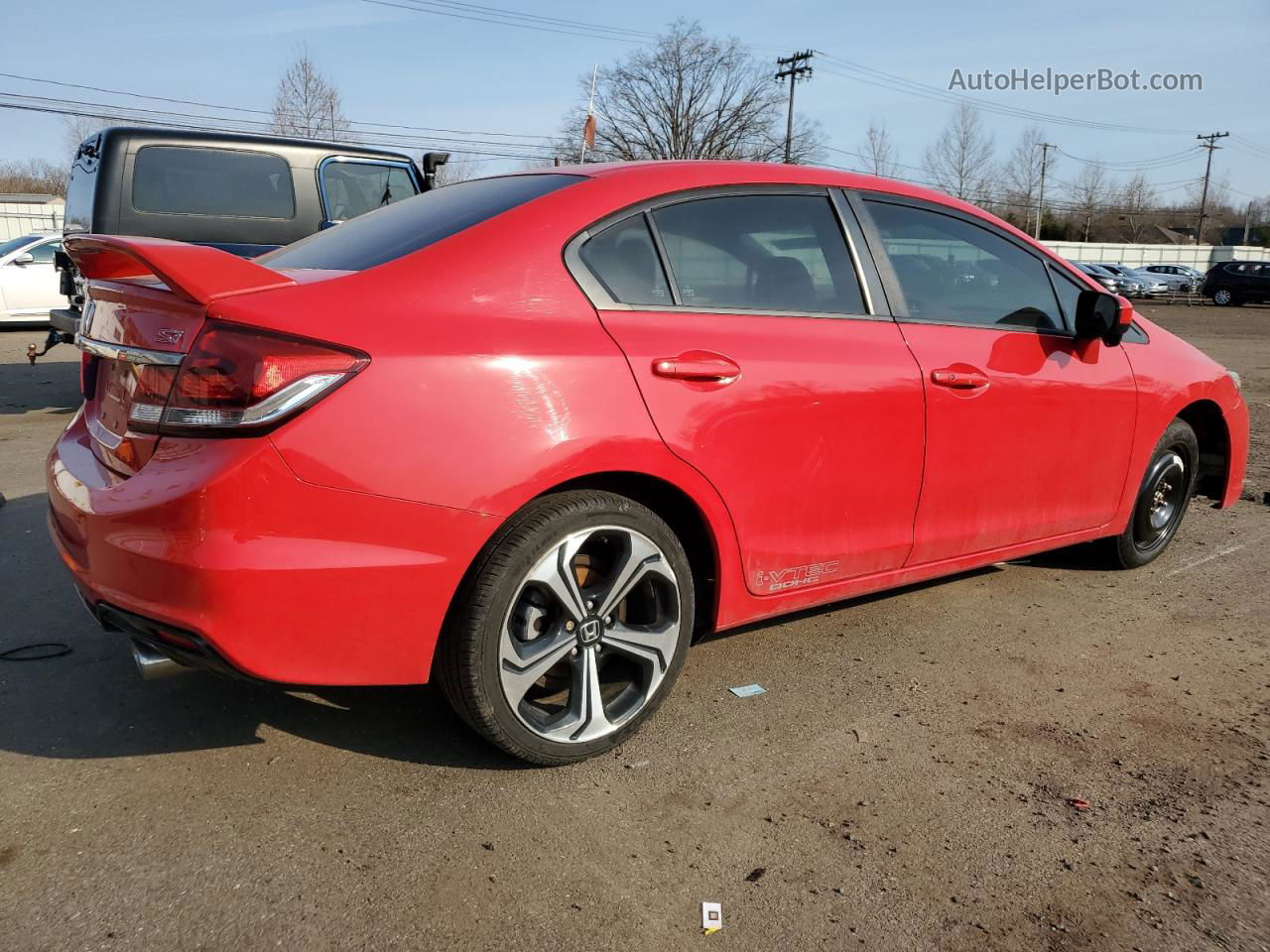 2015 Honda Civic Si Red vin: 2HGFB6E52FH701866