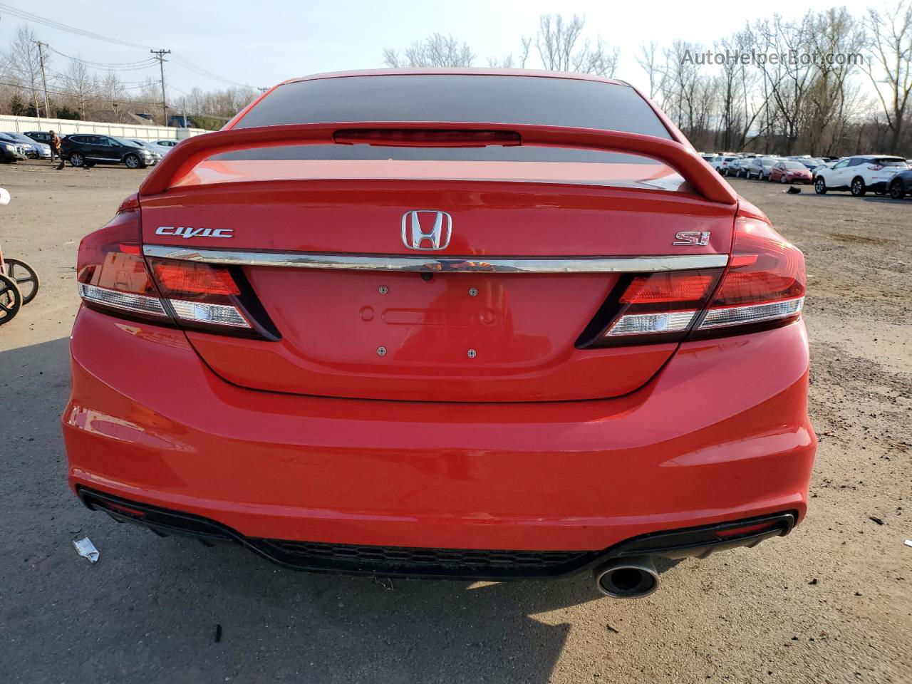 2015 Honda Civic Si Red vin: 2HGFB6E52FH701866