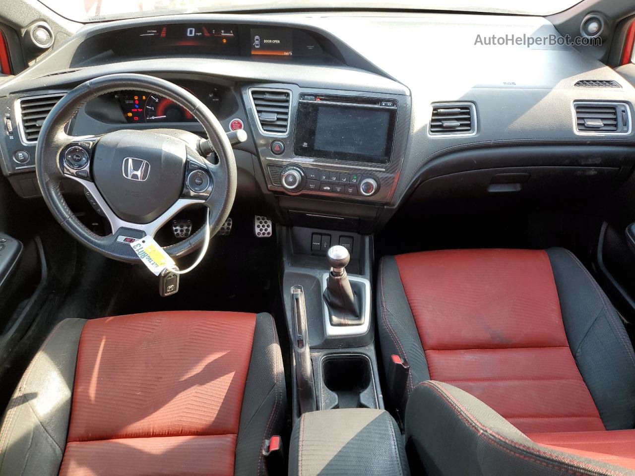 2015 Honda Civic Si Red vin: 2HGFB6E52FH701866