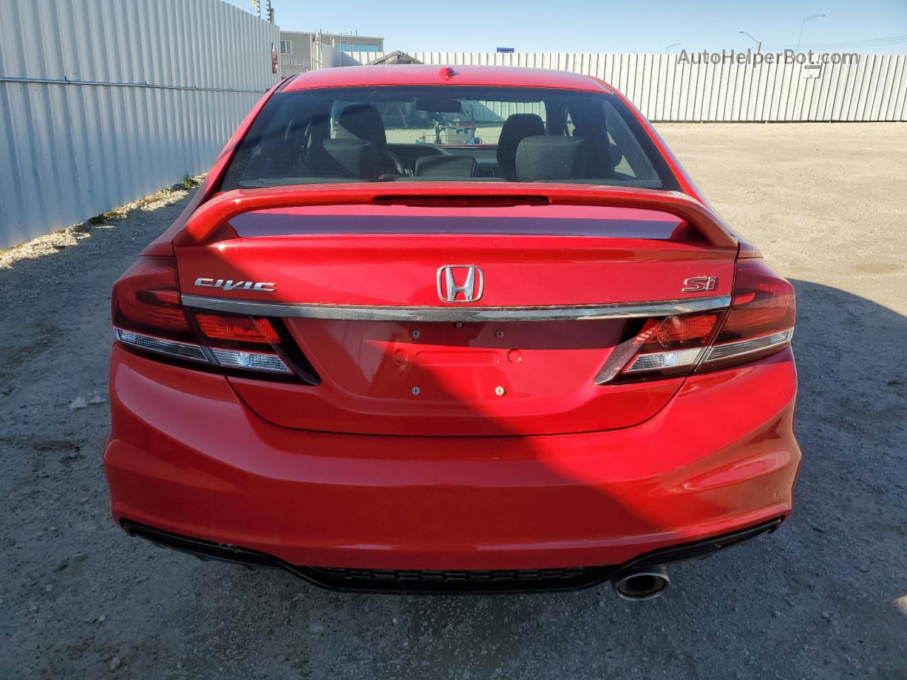 2015 Honda Civic Si Red vin: 2HGFB6E53FH200503