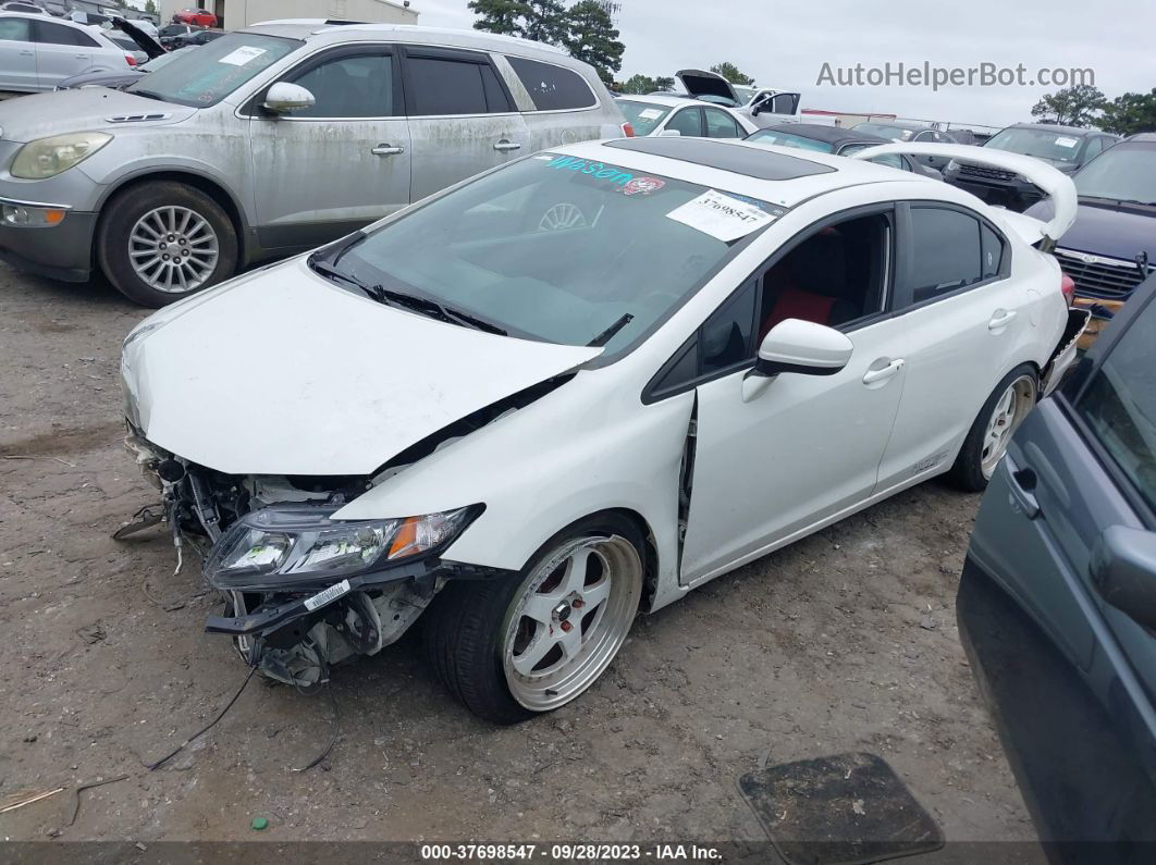 2015 Honda Civic Si White vin: 2HGFB6E53FH700807