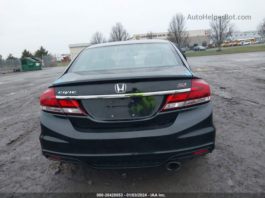 2013 Honda Civic Si Black vin: 2HGFB6E54DH707777