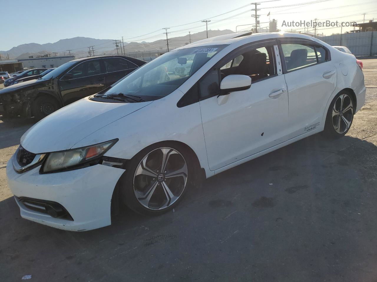 2015 Honda Civic Si Белый vin: 2HGFB6E54FH702114