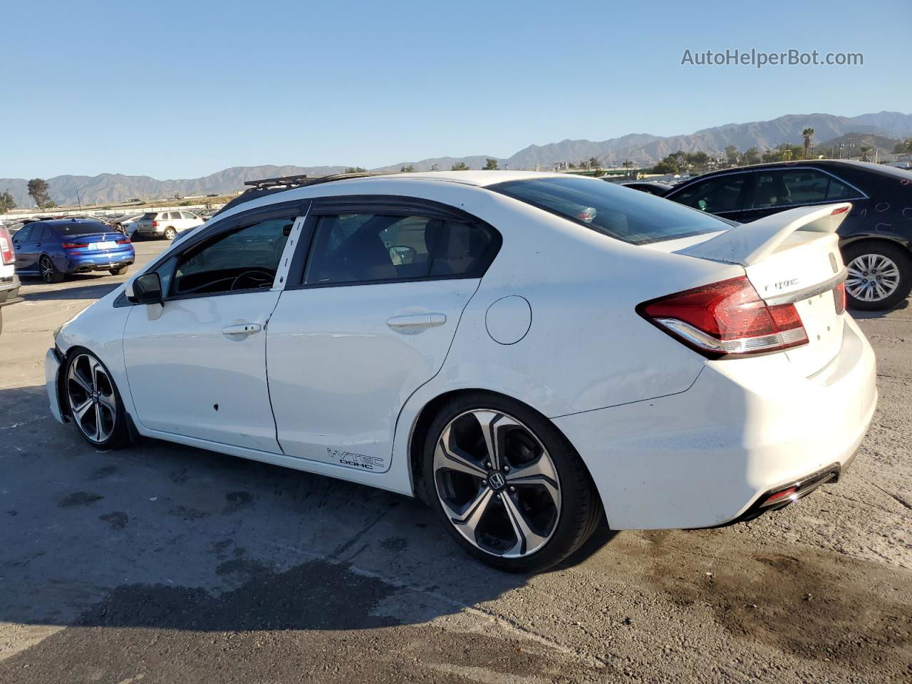 2015 Honda Civic Si White vin: 2HGFB6E54FH702114