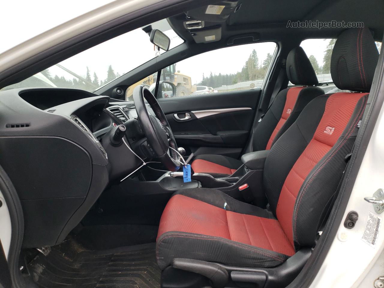 2015 Honda Civic Si Белый vin: 2HGFB6E54FH704638