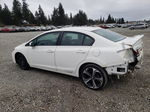 2015 Honda Civic Si White vin: 2HGFB6E54FH704638