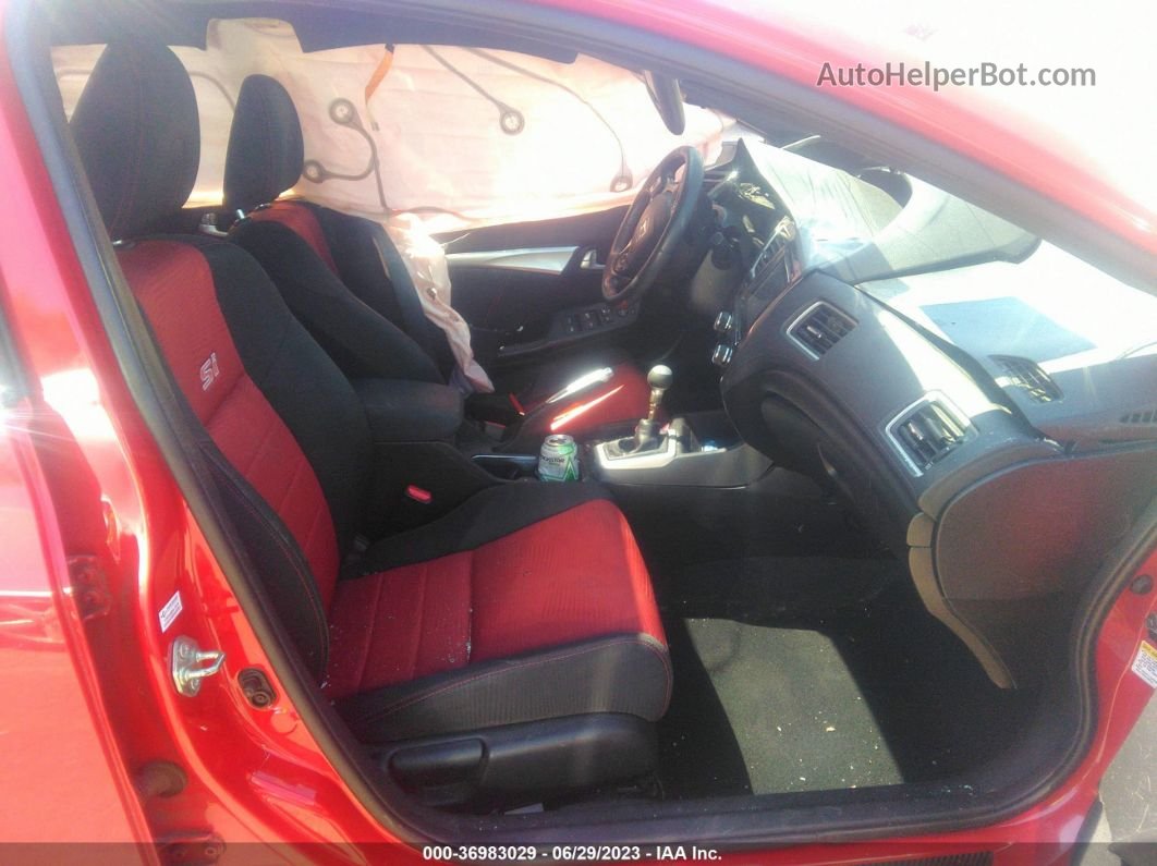 2014 Honda Civic Si Red vin: 2HGFB6E55EH702234