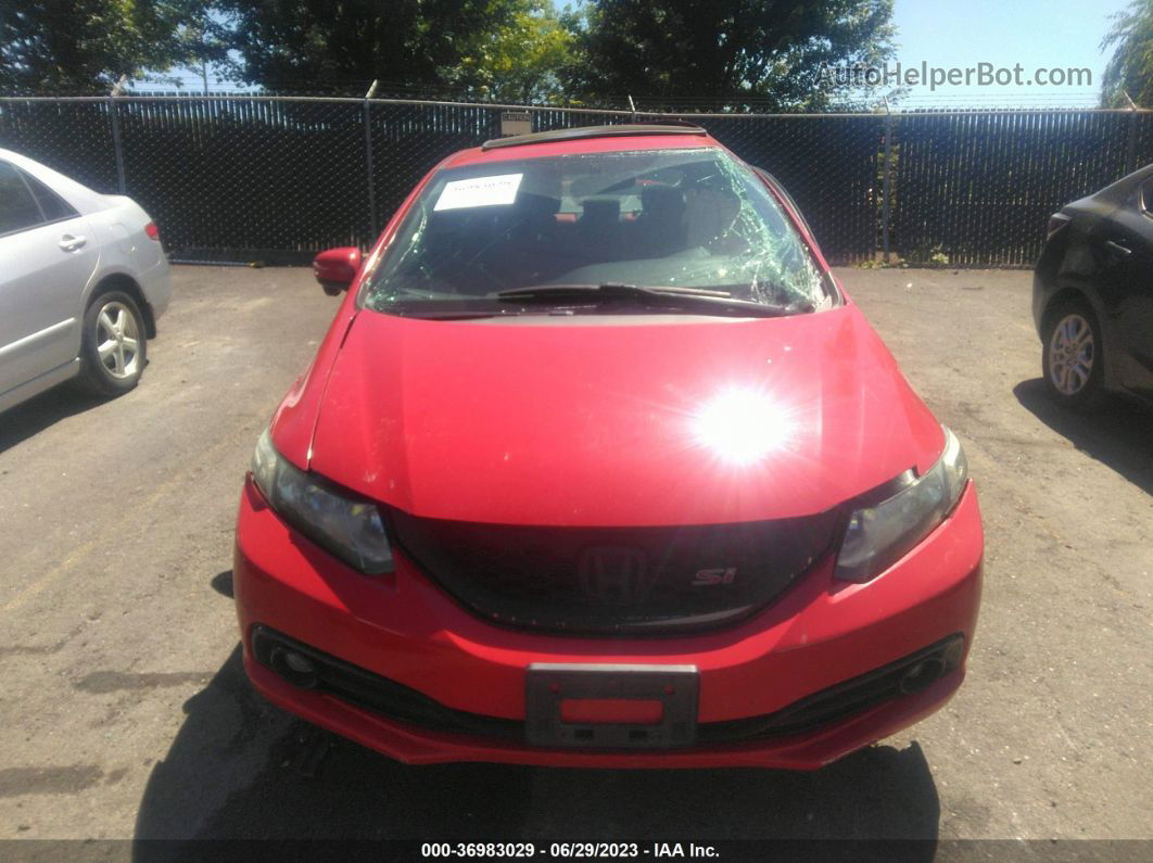 2014 Honda Civic Si Red vin: 2HGFB6E55EH702234