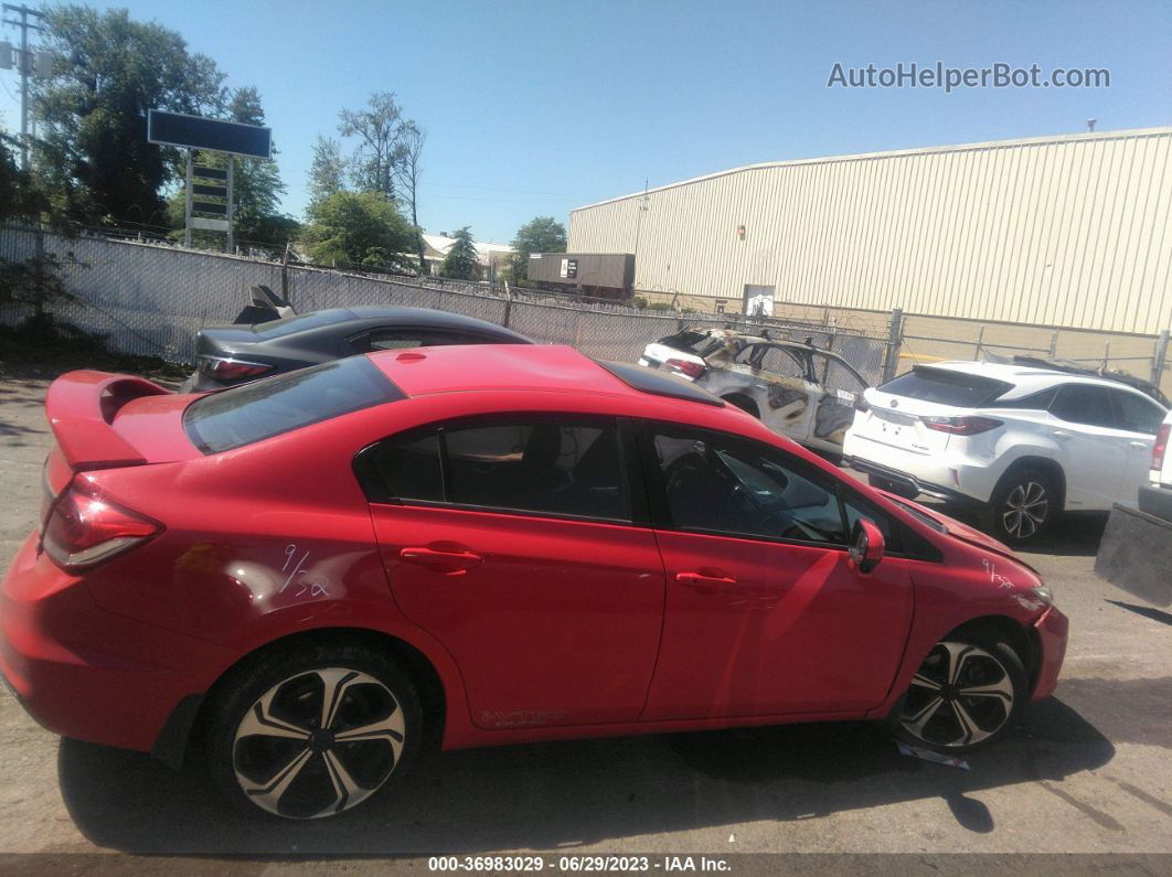 2014 Honda Civic Si Red vin: 2HGFB6E55EH702234