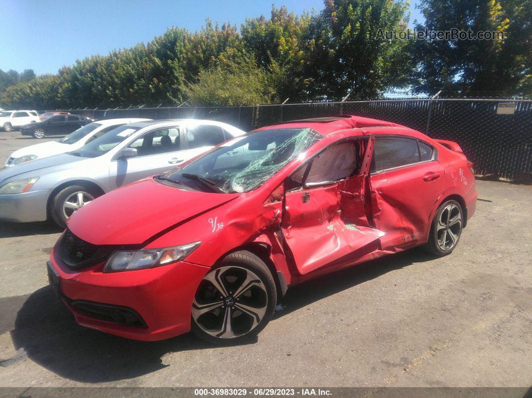 2014 Honda Civic Si Red vin: 2HGFB6E55EH702234