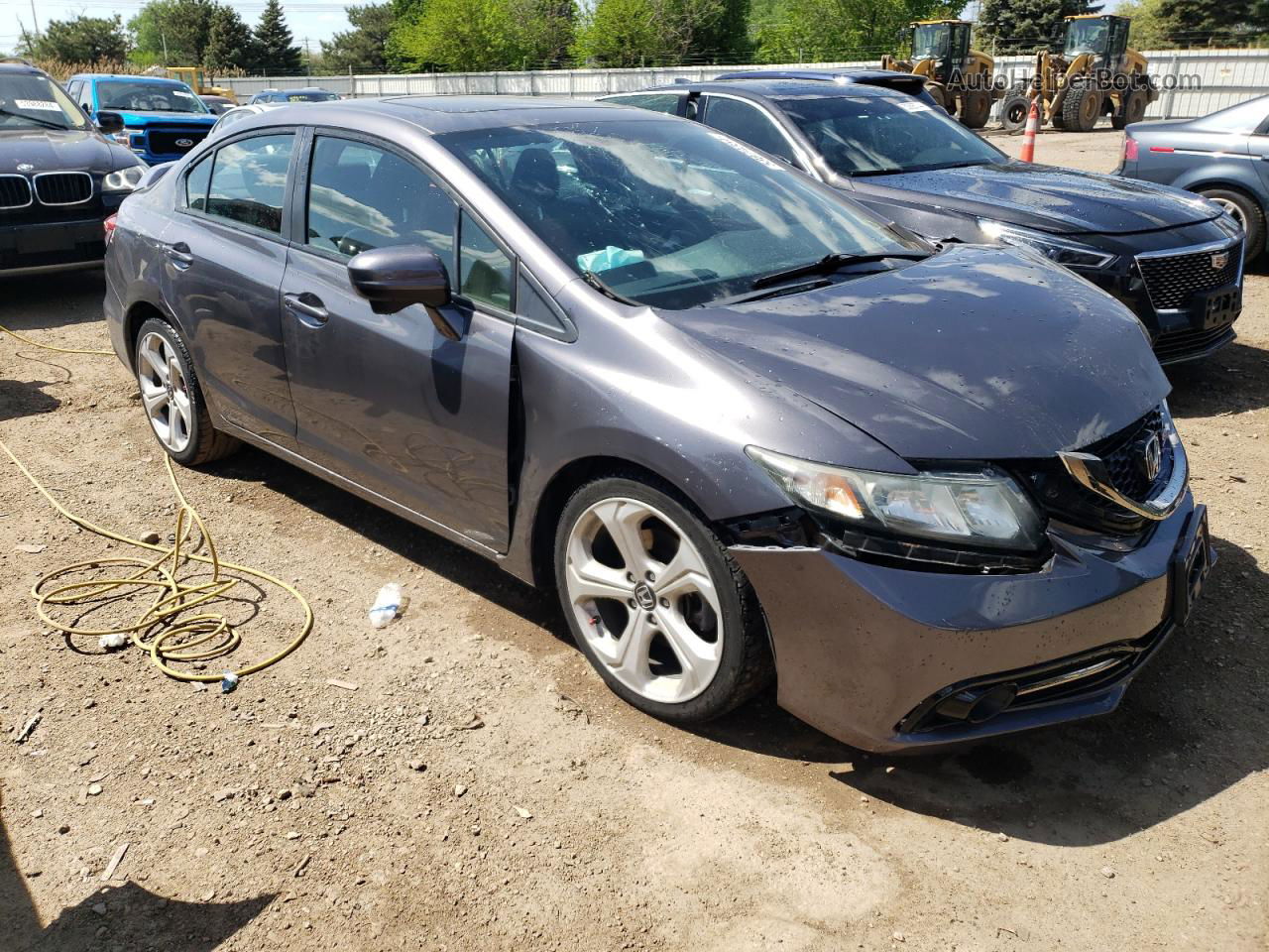 2015 Honda Civic Si Gray vin: 2HGFB6E55FH703868