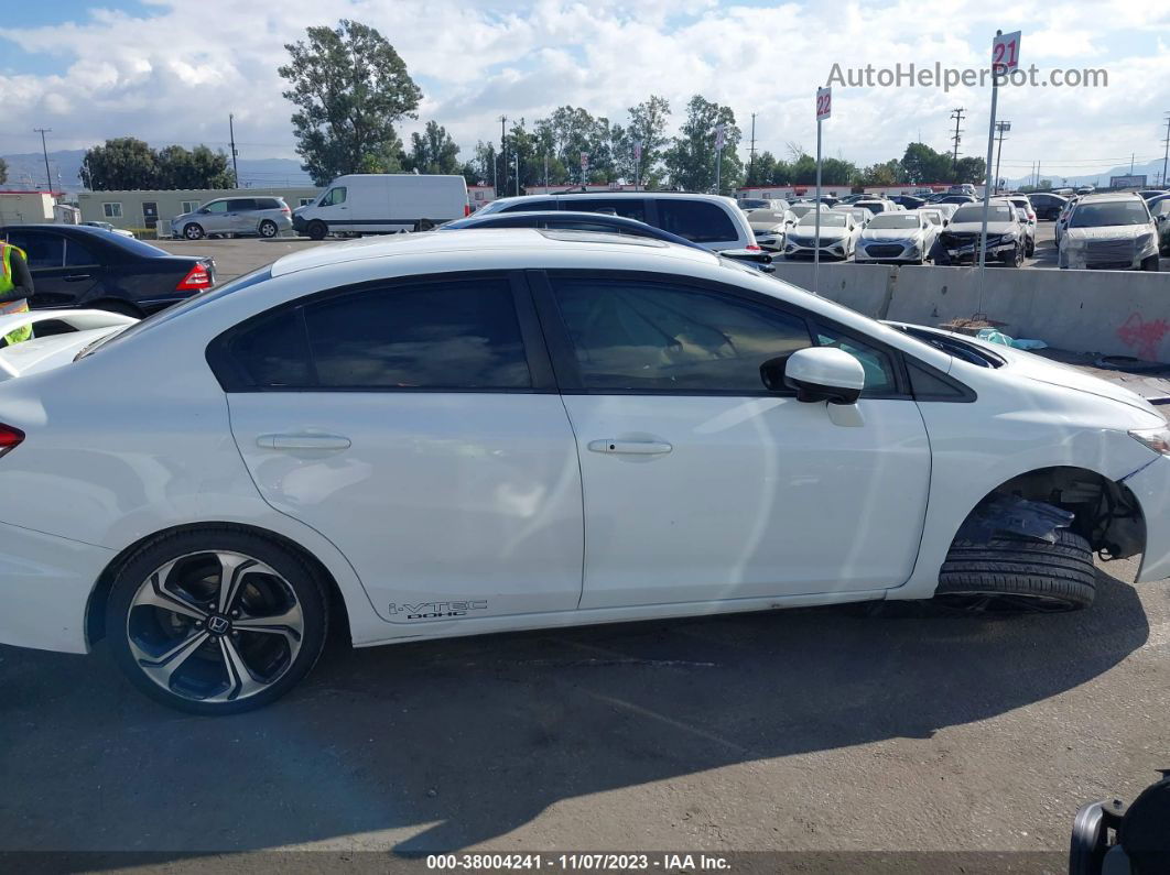 2015 Honda Civic Sedan Si White vin: 2HGFB6E56FH708075