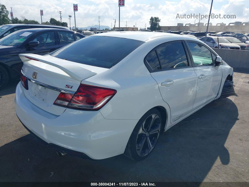 2015 Honda Civic Sedan Si White vin: 2HGFB6E56FH708075