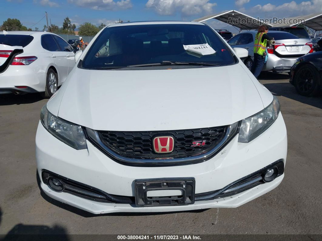 2015 Honda Civic Sedan Si White vin: 2HGFB6E56FH708075