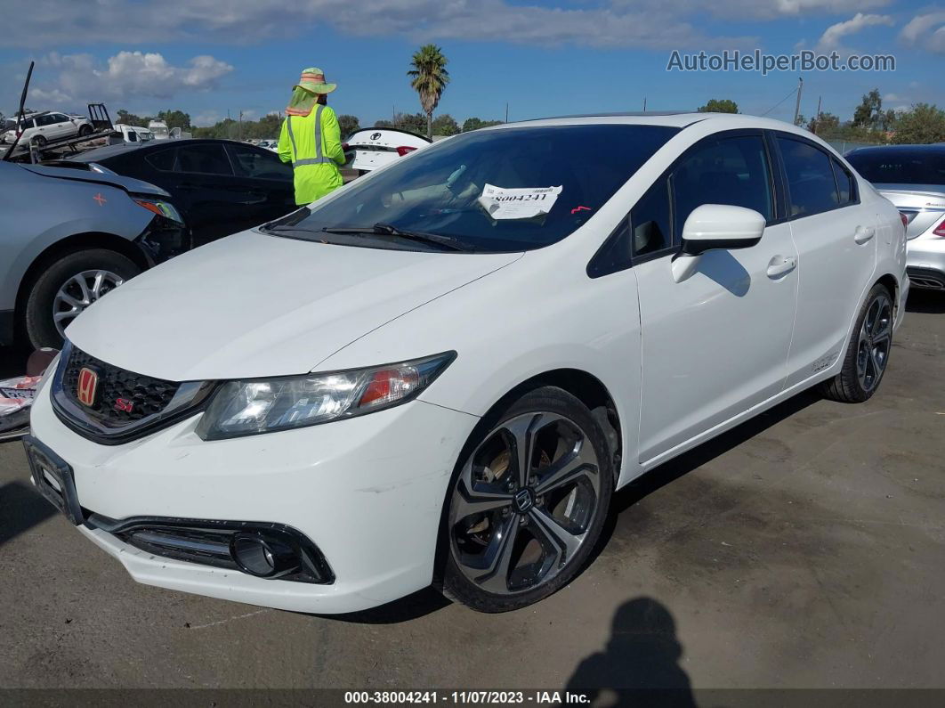 2015 Honda Civic Sedan Si White vin: 2HGFB6E56FH708075