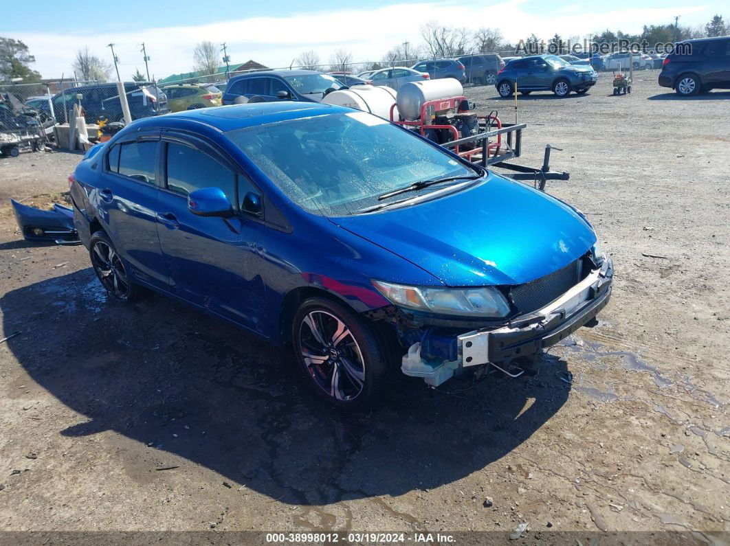 2013 Honda Civic Si Синий vin: 2HGFB6E57DH700385