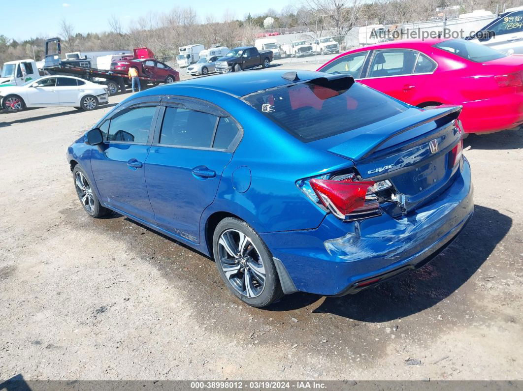 2013 Honda Civic Si Blue vin: 2HGFB6E57DH700385