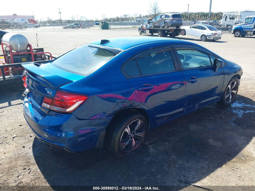 2013 Honda Civic Si Blue vin: 2HGFB6E57DH700385