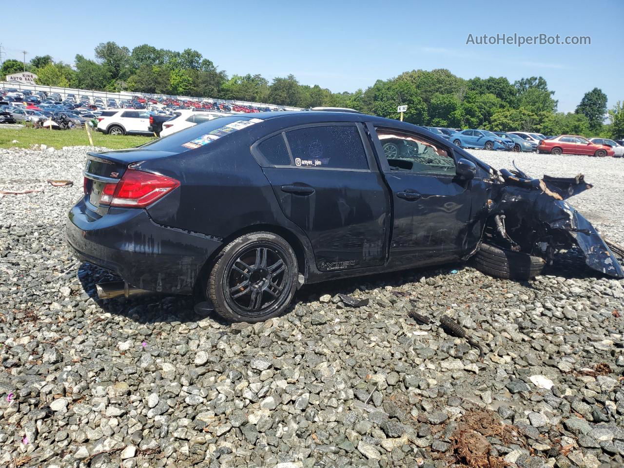 2015 Honda Civic Si Black vin: 2HGFB6E57FH710126