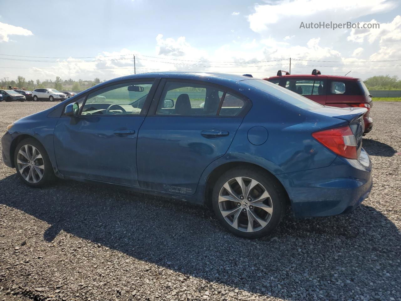 2012 Honda Civic Si Синий vin: 2HGFB6E58CH200511