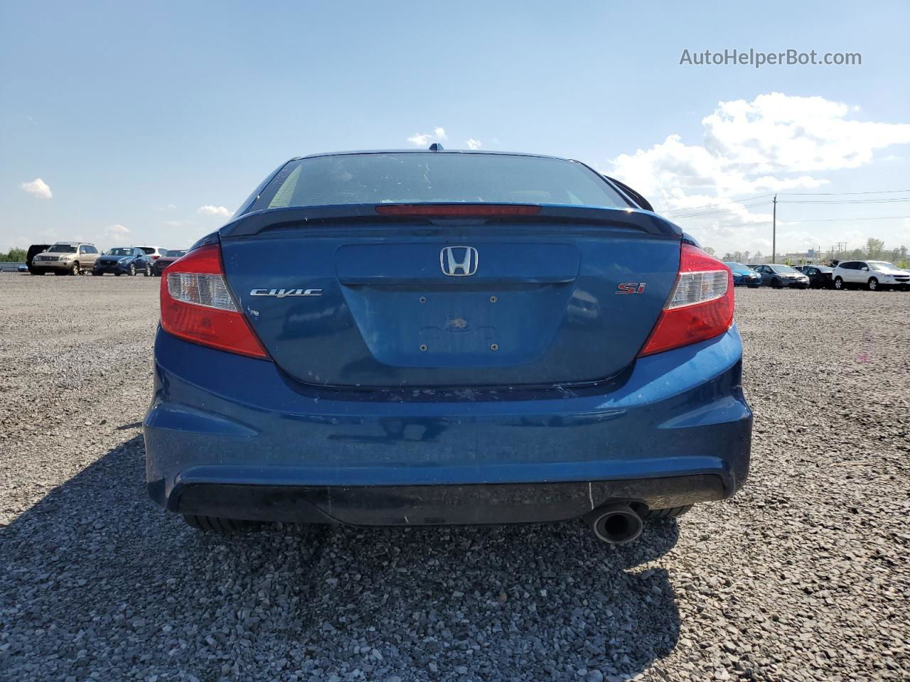 2012 Honda Civic Si Синий vin: 2HGFB6E58CH200511