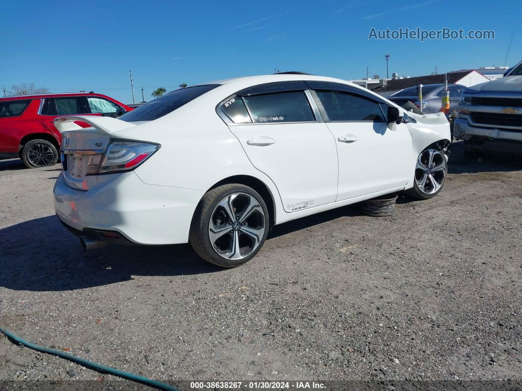 2015 Honda Civic Si White vin: 2HGFB6E58FH706179