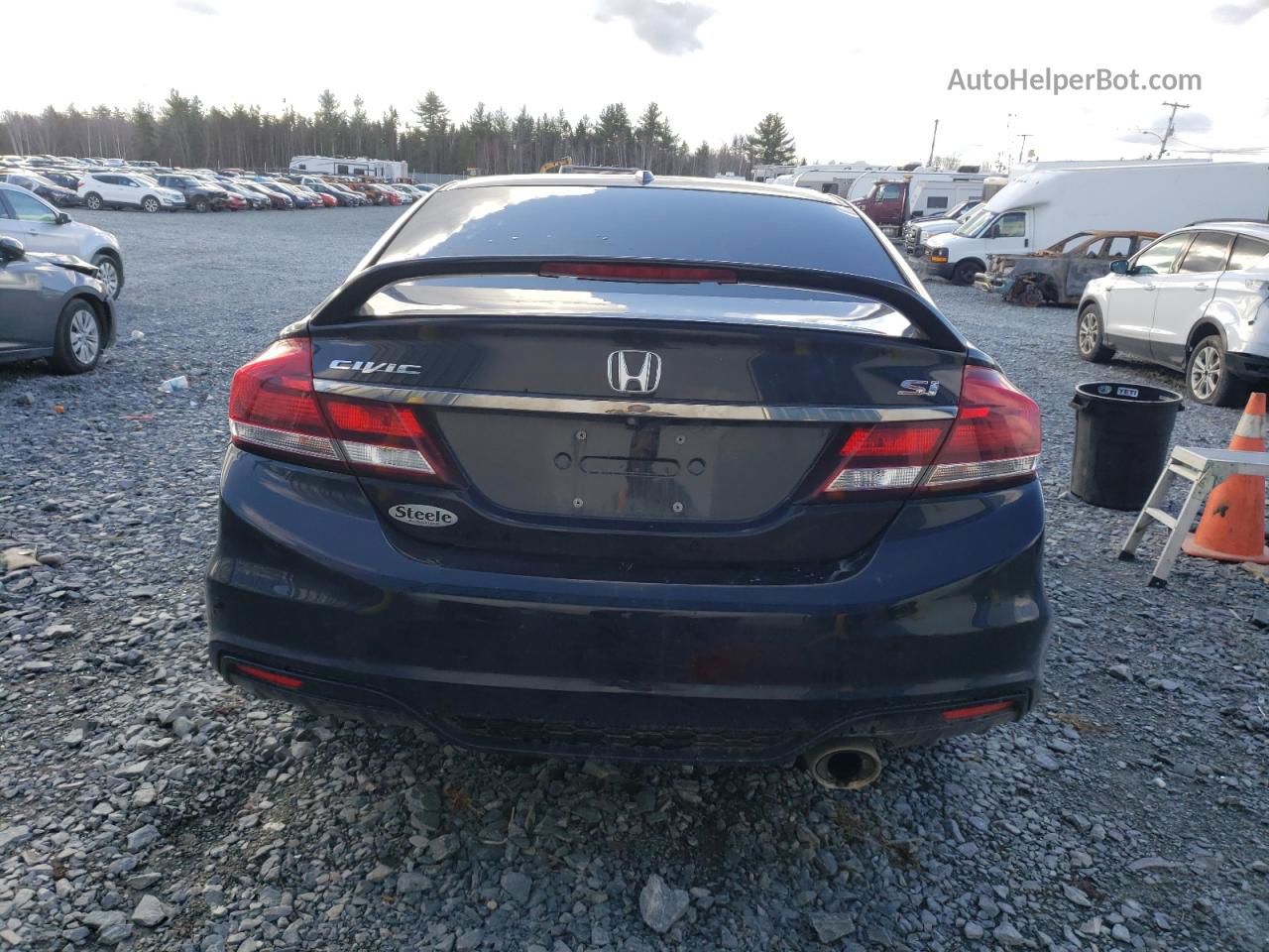 2014 Honda Civic Si Black vin: 2HGFB6E59EH200696