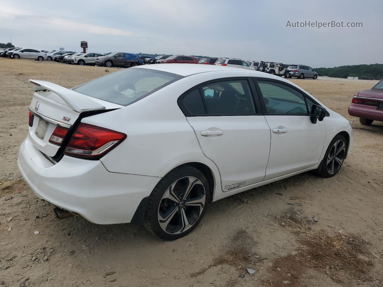 2015 Honda Civic Si White vin: 2HGFB6E59FH707342