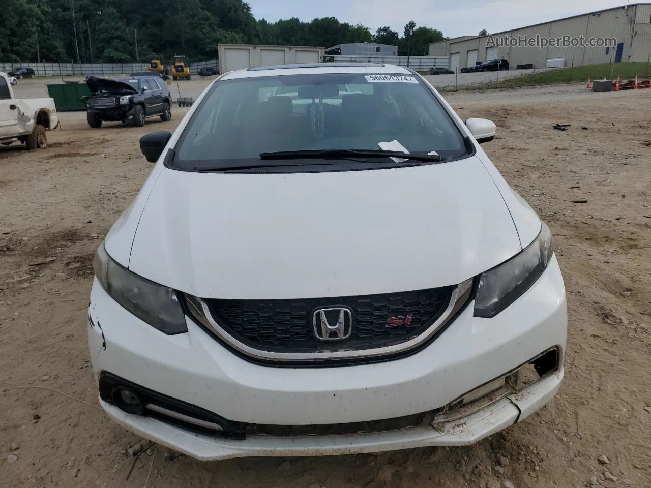 2015 Honda Civic Si White vin: 2HGFB6E59FH707342