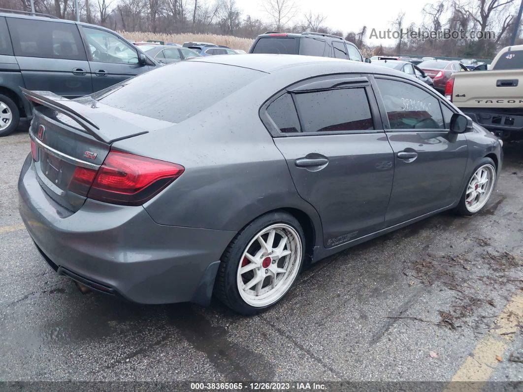 2013 Honda Civic Si Gray vin: 2HGFB6E5XDH710621