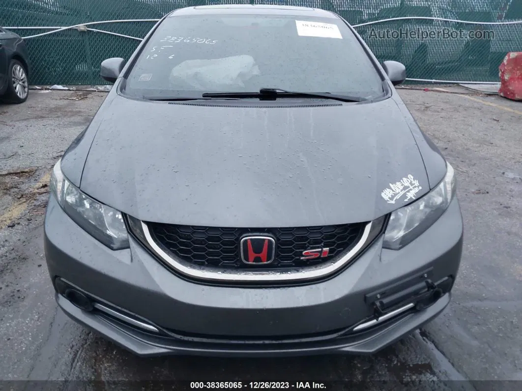 2013 Honda Civic Si Gray vin: 2HGFB6E5XDH710621