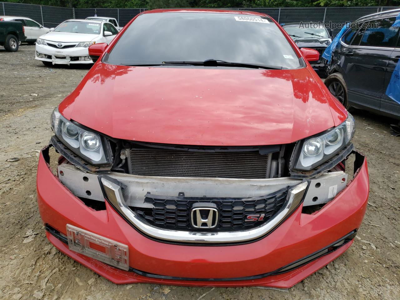 2014 Honda Civic Si Red vin: 2HGFB6E5XEH702522