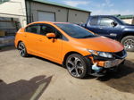 2014 Honda Civic Si Orange vin: 2HGFB6E5XEH703217