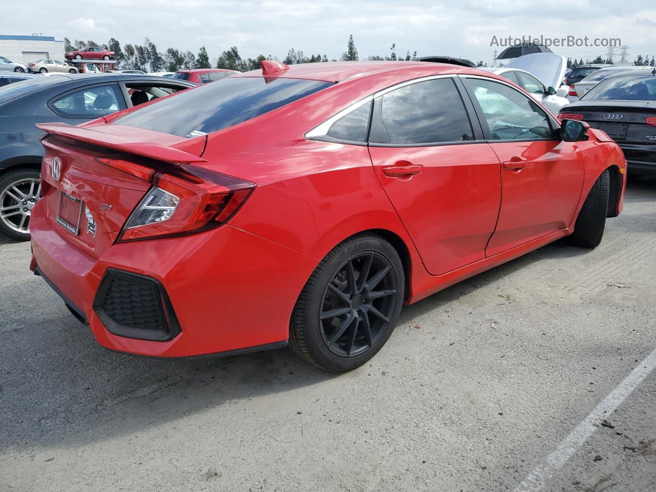 2017 Honda Civic Si Red vin: 2HGFC1E50HH705384