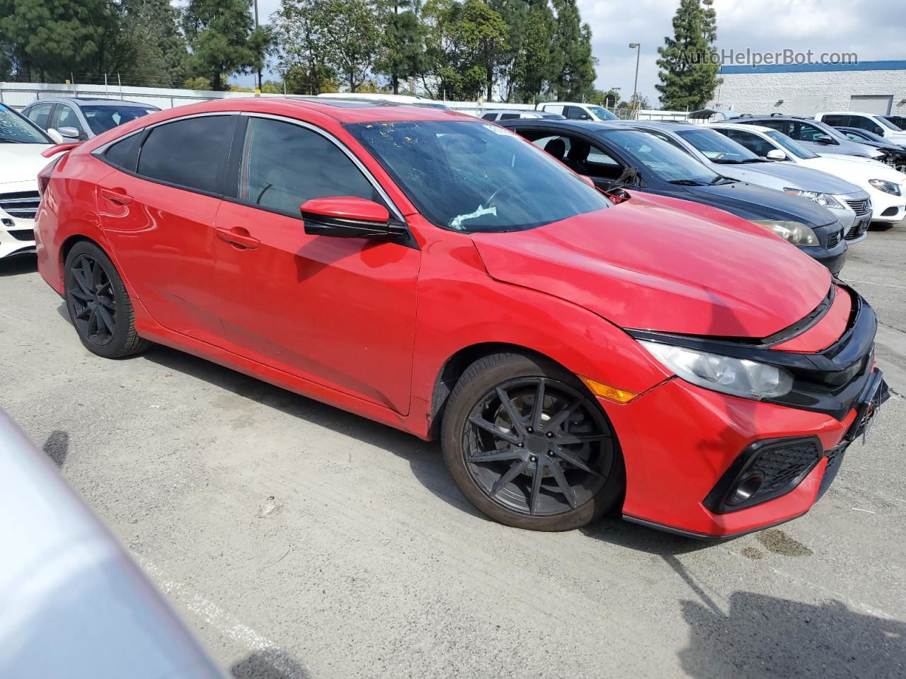 2017 Honda Civic Si Red vin: 2HGFC1E50HH705384