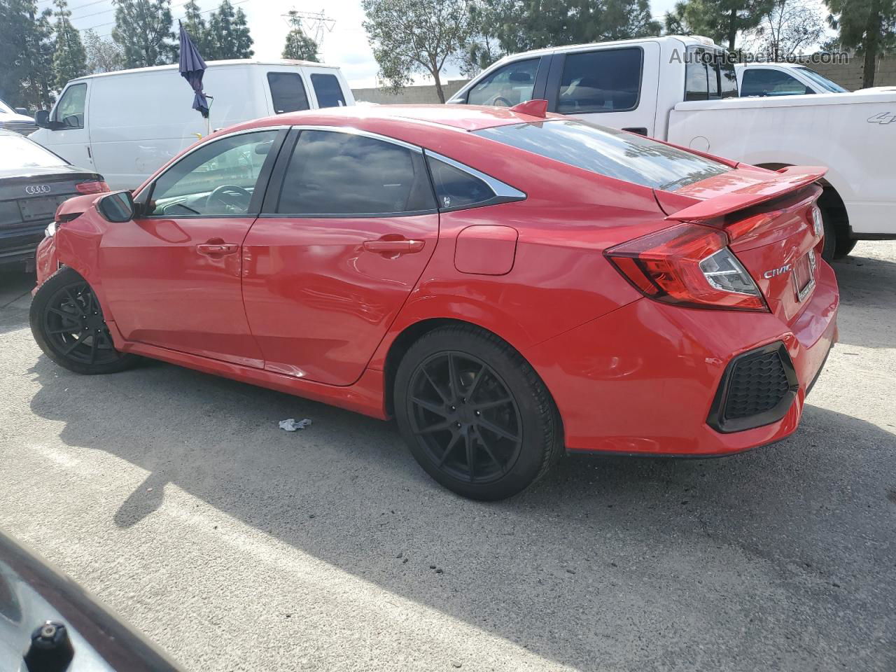 2017 Honda Civic Si Red vin: 2HGFC1E50HH705384