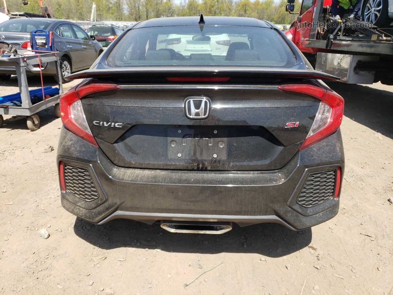 2019 Honda Civic Si Black vin: 2HGFC1E54KH700308