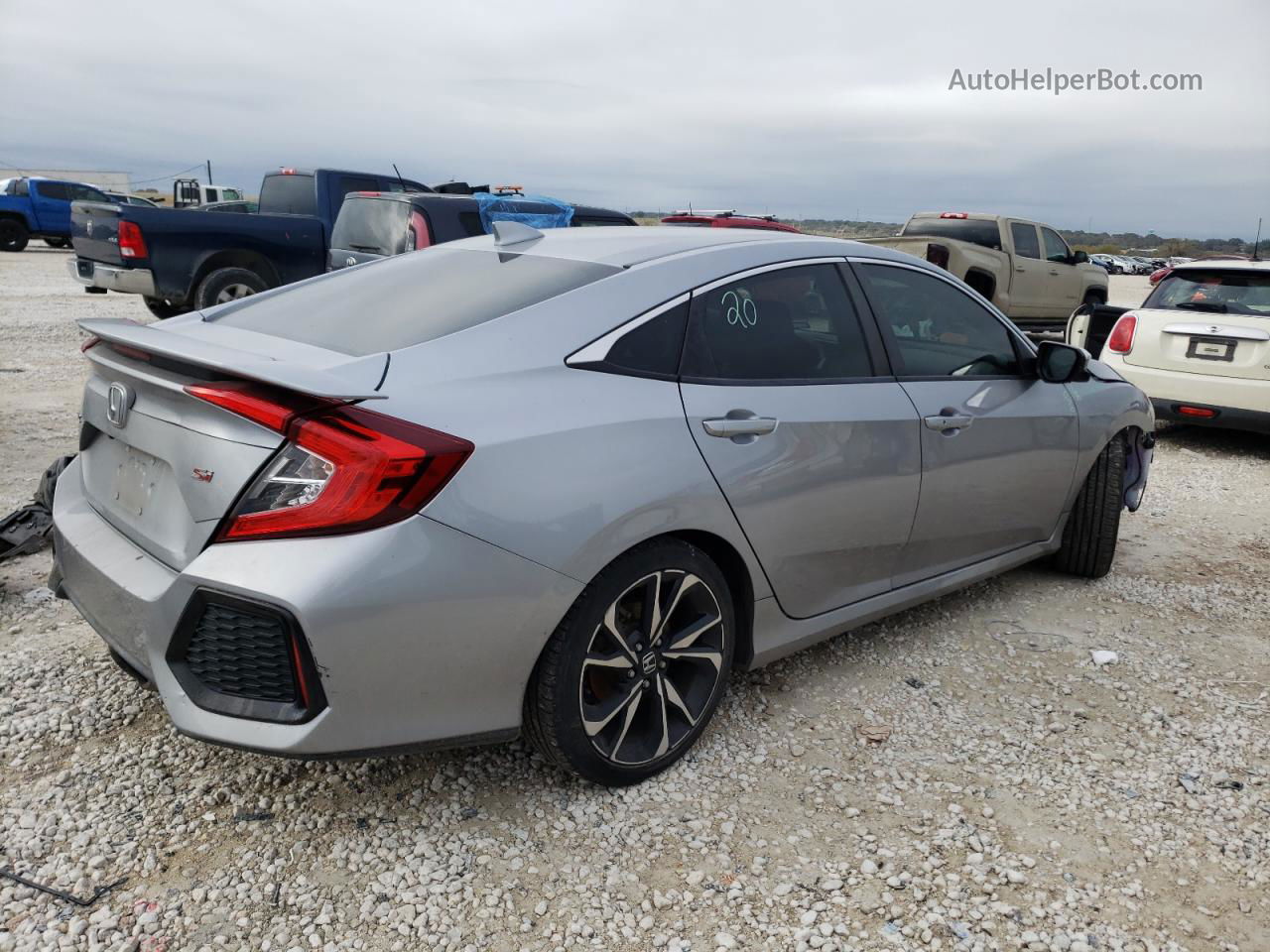 2017 Honda Civic Si Silver vin: 2HGFC1E55HH704683