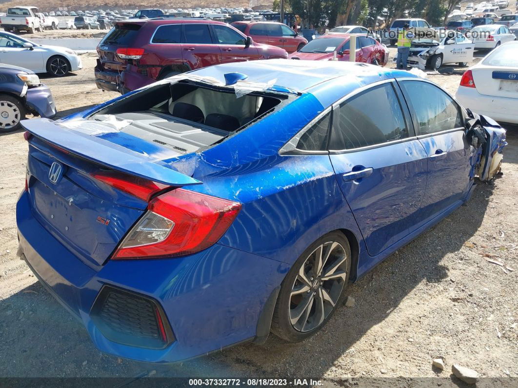 2017 Honda Civic Sedan Si Blue vin: 2HGFC1E56HH703705