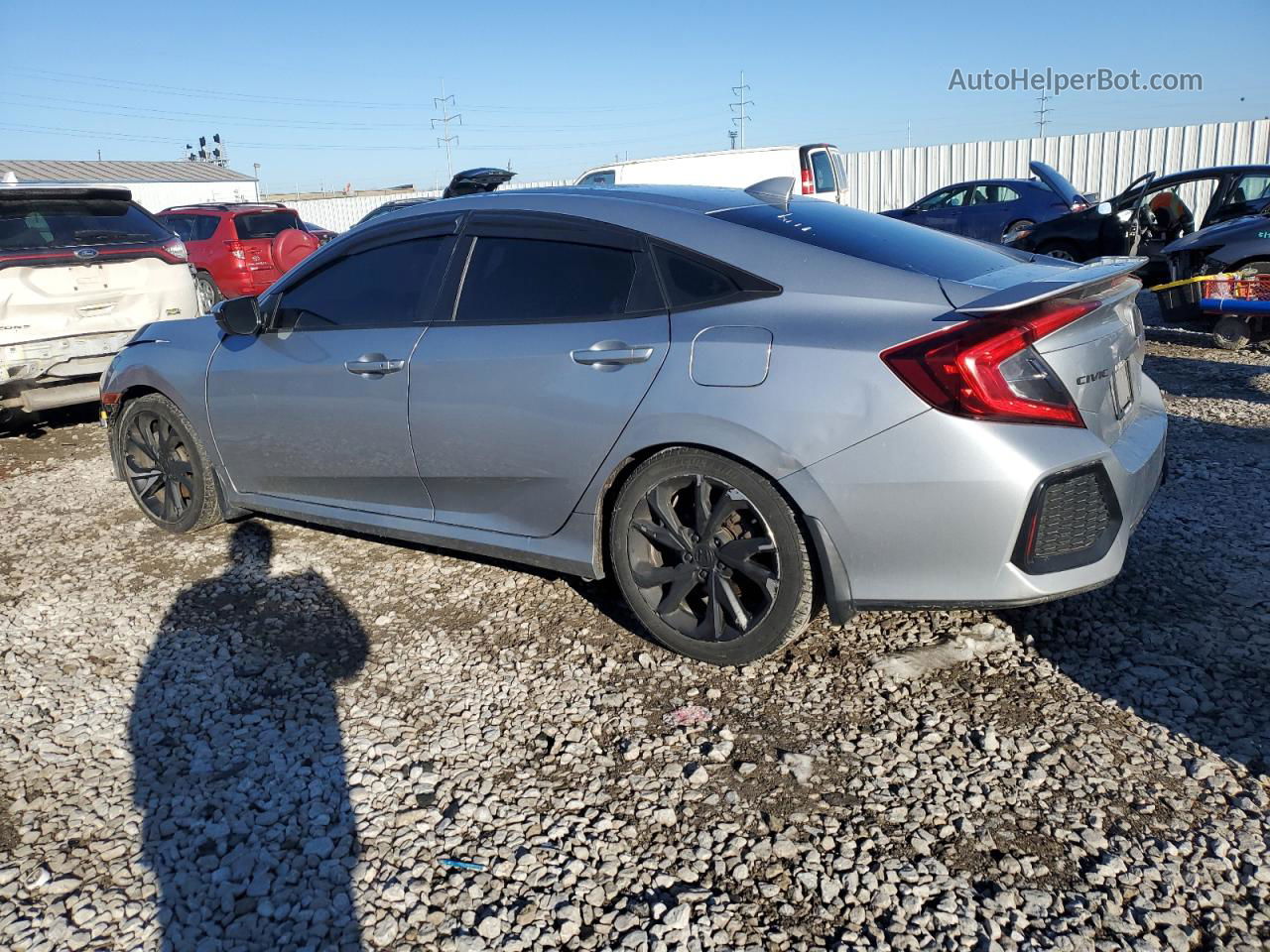 2017 Honda Civic Si Silver vin: 2HGFC1E57HH700666