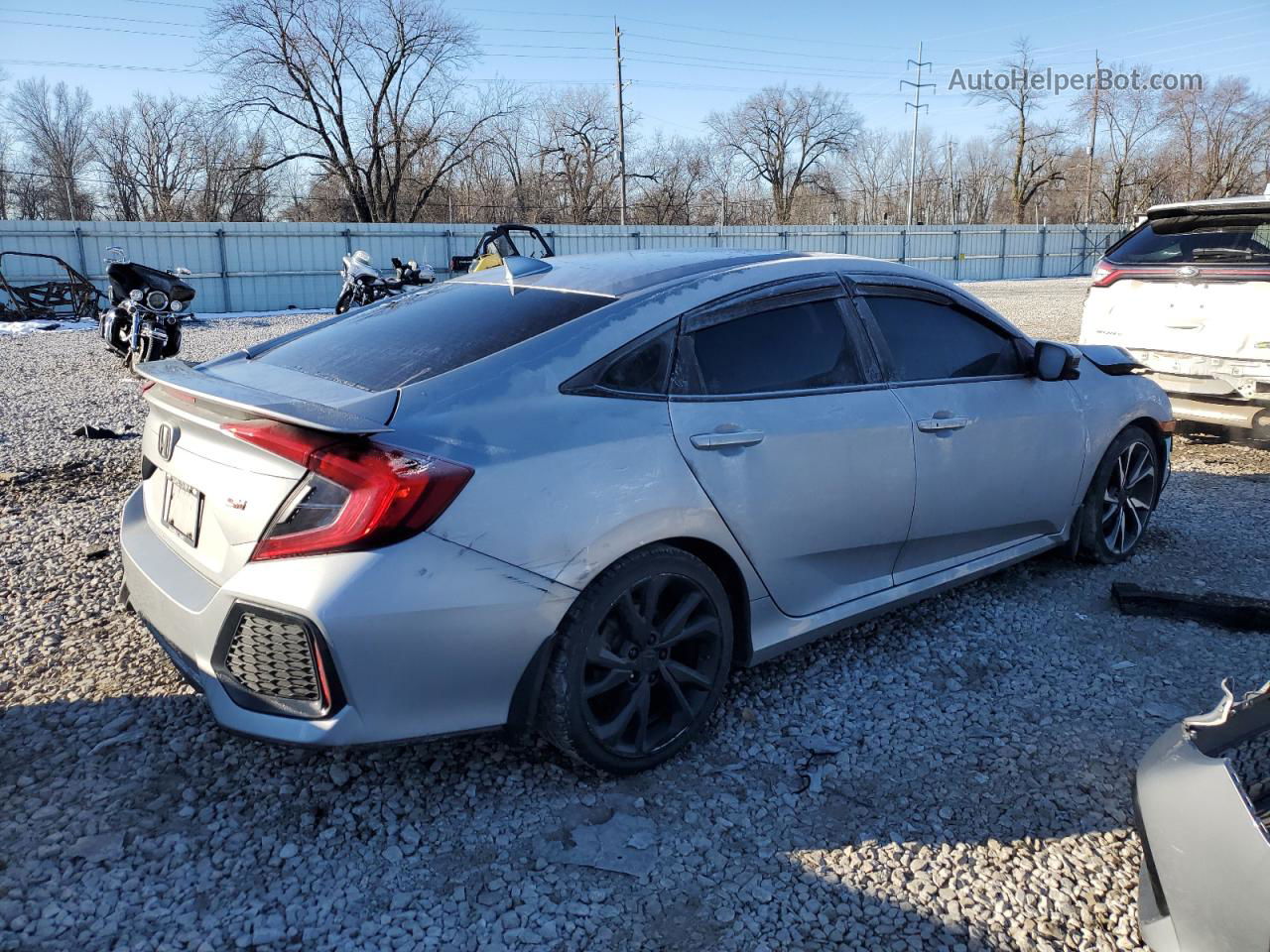 2017 Honda Civic Si Silver vin: 2HGFC1E57HH700666