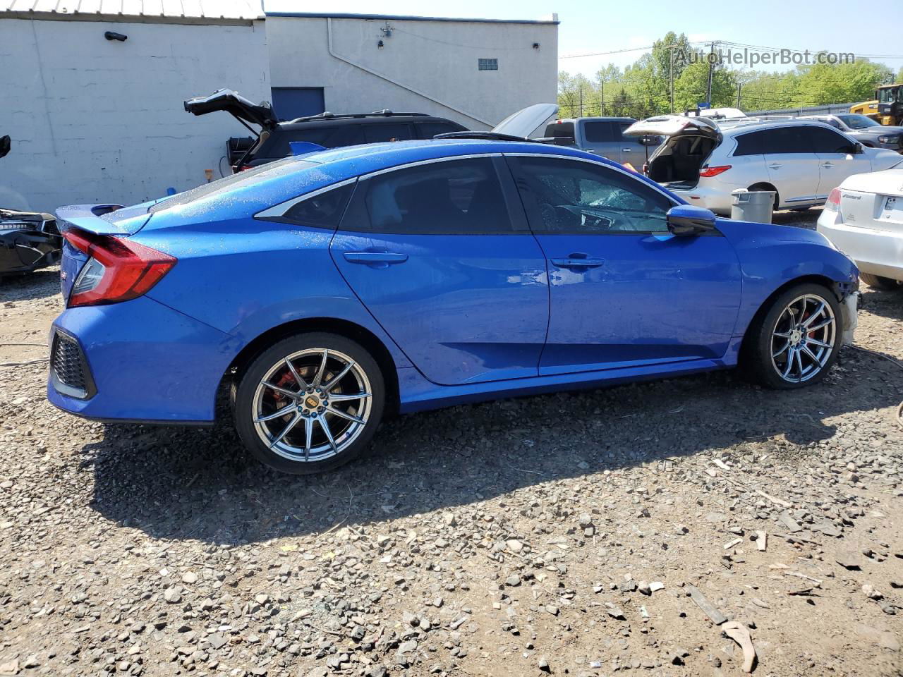 2017 Honda Civic Si Blue vin: 2HGFC1E57HH706936