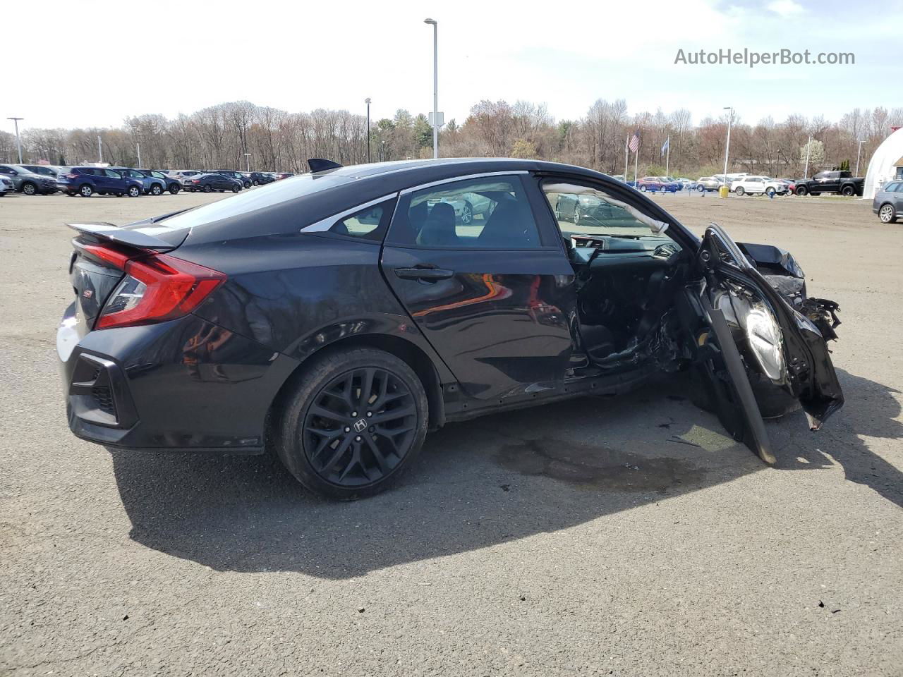 2020 Honda Civic Si Black vin: 2HGFC1E57LH707769