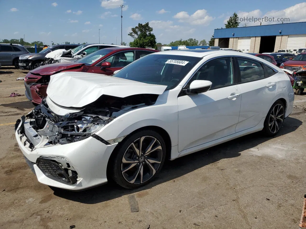 2017 Honda Civic Si White vin: 2HGFC1E58HH701079